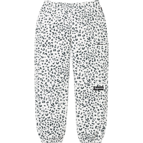 Supreme Polartec レオパード スウェットパンツ 白 黒 Lサイズ Polartec® Pant - fall/winter 2024 - Supreme