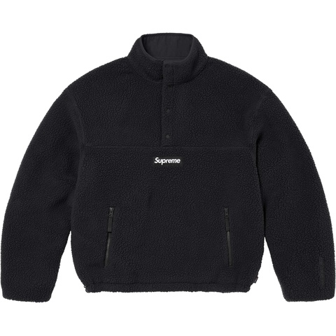Supreme Polartec® Shearling Reversible Pullover - Black