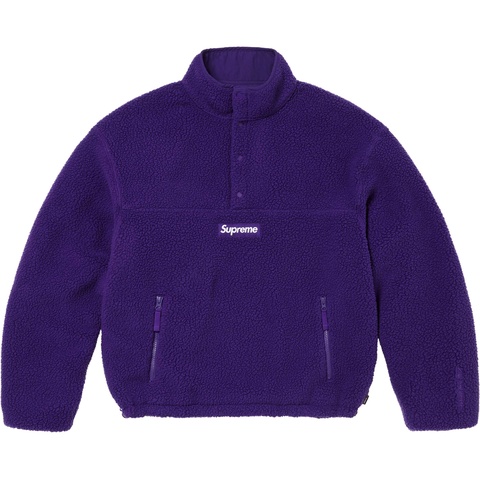 Supreme Polartec® Shearling Reversible Pullover - Purple