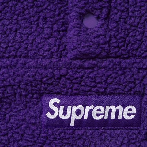 Supreme Polartec® Shearling Reversible Pullover - Purple