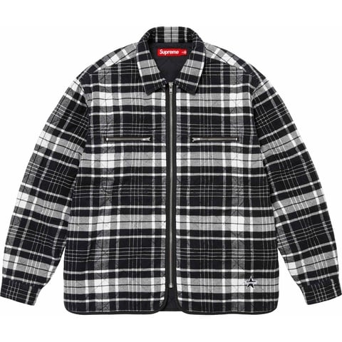 Quilted Flannel Zip Up Shirt - SupremeCommunity