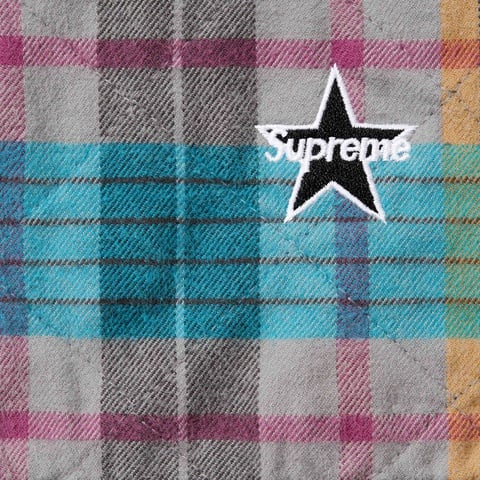 Quilted Flannel Zip Up Shirt - fall/winter 2024 - Supreme