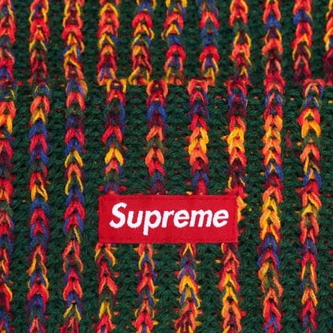 Rainbow Loose Gauge Beanie - fall/winter 2024 - Supreme