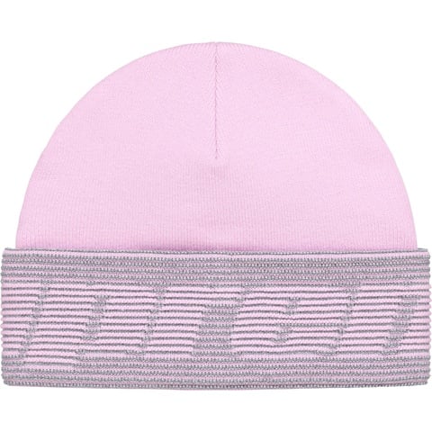Supreme Reflective Jacquard Beanie - Light Pink