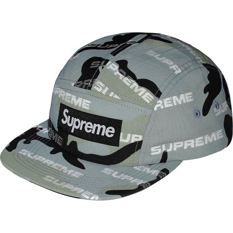 Supreme Reflective Jacquard Camp Cap - Arctic Woodland Camo