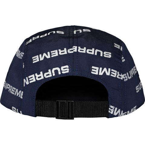 Supreme Reflective Jacquard Camp Cap - Navy