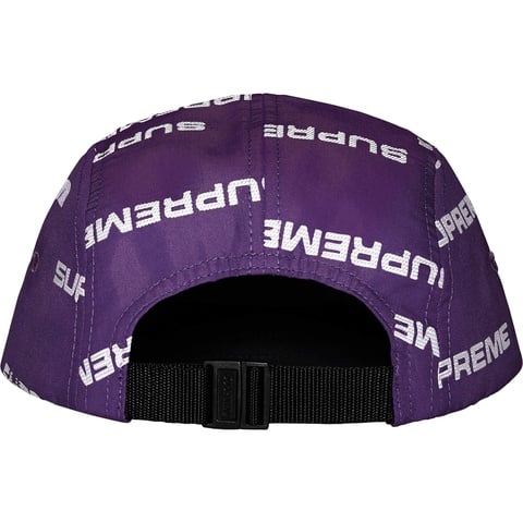 Supreme Reflective Jacquard Camp Cap - Purple