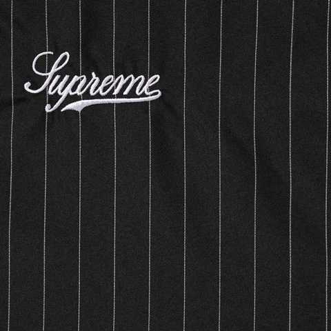 Supreme Reflective Pinstripe Track Jacket - Black