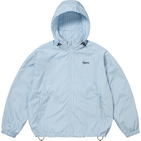 Supreme Reflective Pinstripe Track Jacket - Light Blue