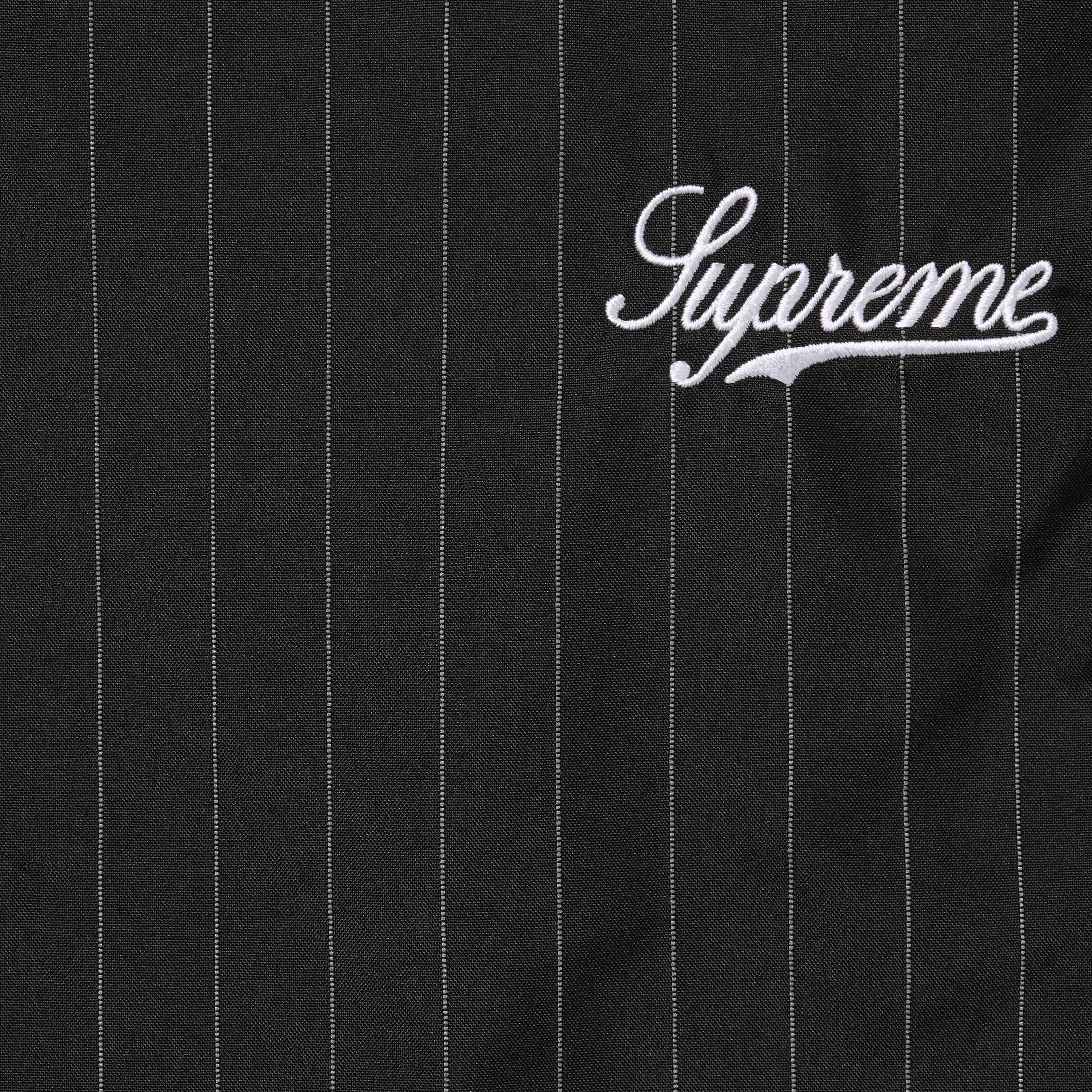 Supreme Reflective Pinstripe Track Pant (FW24) - Black - $148