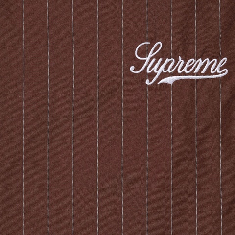 Supreme Reflective Pinstripe Track Pant - Brown