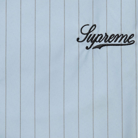 Supreme Reflective Pinstripe Track Pant - Light Blue