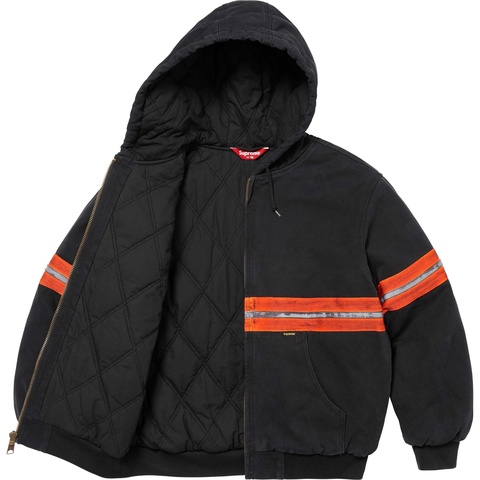 Reflective Stripe Hooded Work Jacket - Supreme