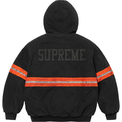 Reflective Stripe Hooded Work Jacket - Supreme