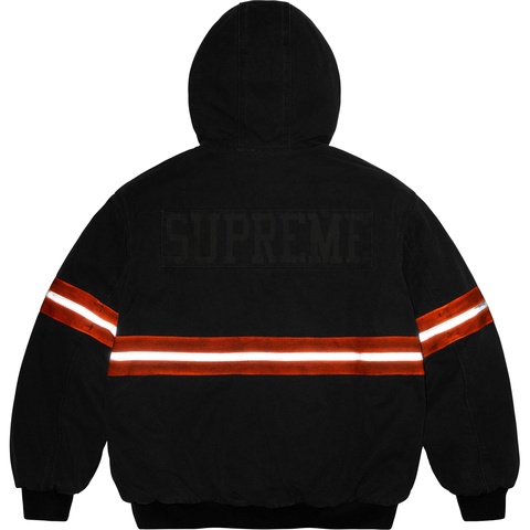 Reflective Stripe Hooded Work Jacket - Supreme