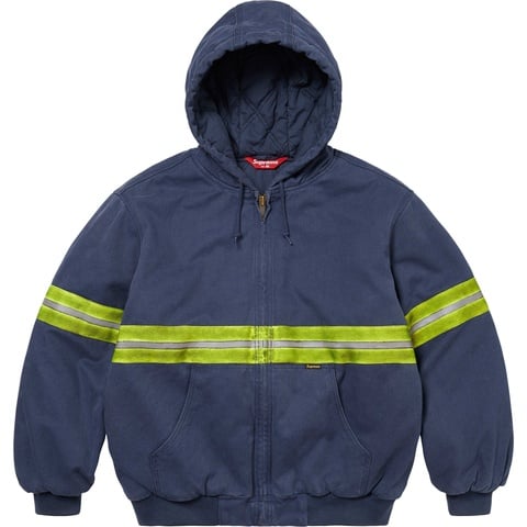 Reflective Stripe Hooded Work Jacket - Supreme