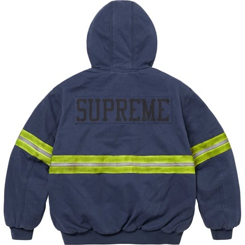 Reflective Stripe Hooded Work Jacket - Supreme