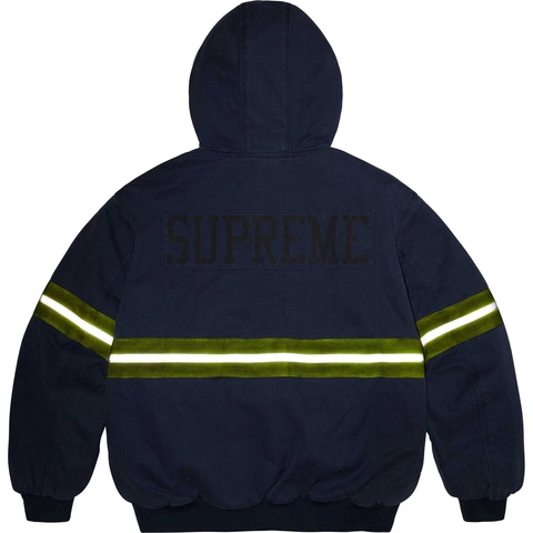 Reflective Stripe Hooded Work Jacket - Supreme
