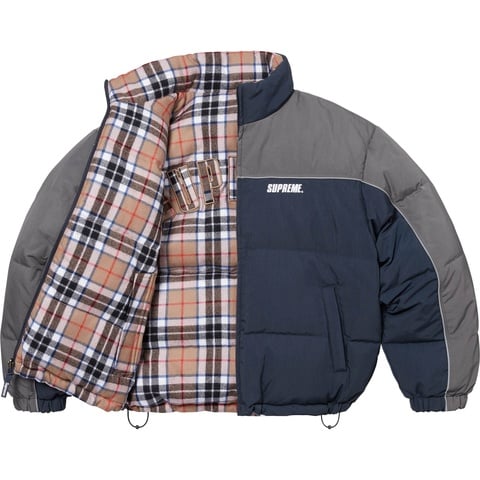 Supreme Reversible Puffer Jacket - Navy