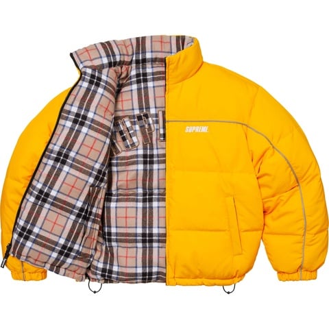 Supreme Reversible Puffer Jacket - Yellow