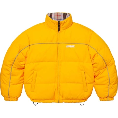 Supreme Reversible Puffer Jacket - Yellow
