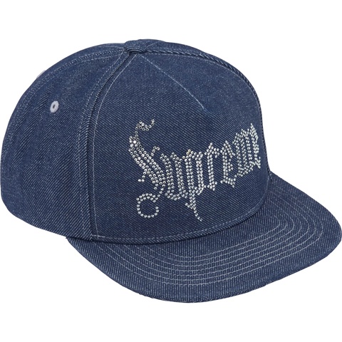Supreme Rhinestone 5-Panel - Denim