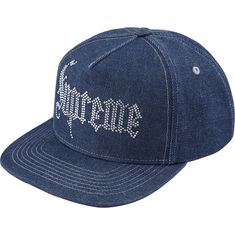 Supreme Rhinestone 5-Panel - Denim