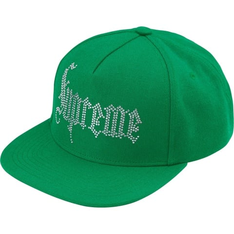 Supreme Rhinestone 5-Panel - Green
