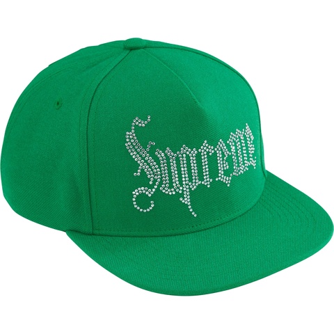 Supreme Rhinestone 5-Panel - Green