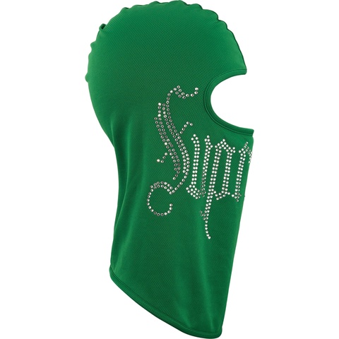 Supreme Rhinestone Balaclava - Green