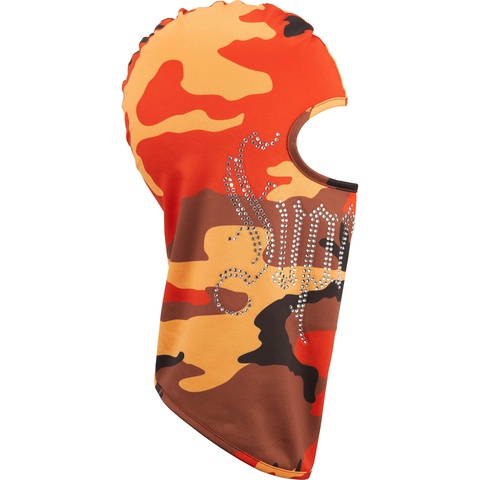 Supreme Rhinestone Balaclava - Orange Camo