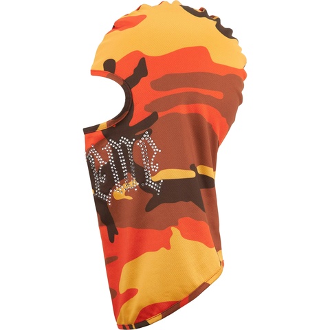 Supreme Rhinestone Balaclava - Orange Camo