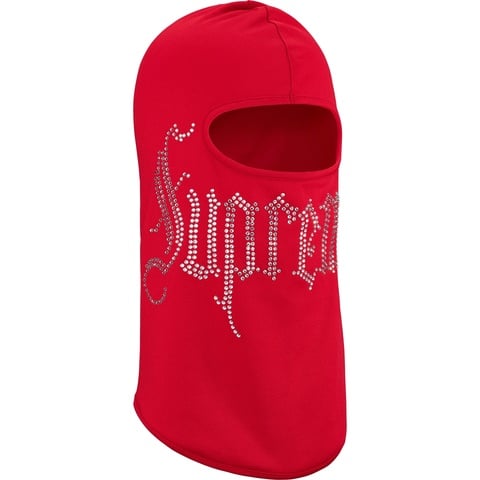 Supreme Rhinestone Balaclava - Red