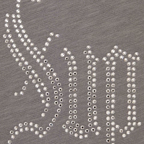 Supreme Rhinestone S/S Top - Grey
