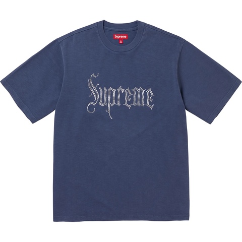Supreme Rhinestone S/S Top - Navy