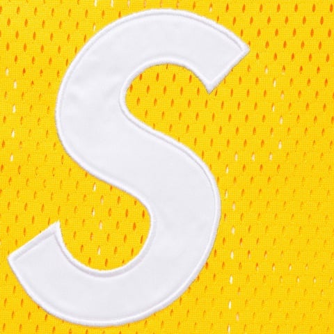 Supreme S Logo Baseball Henley - Yellow