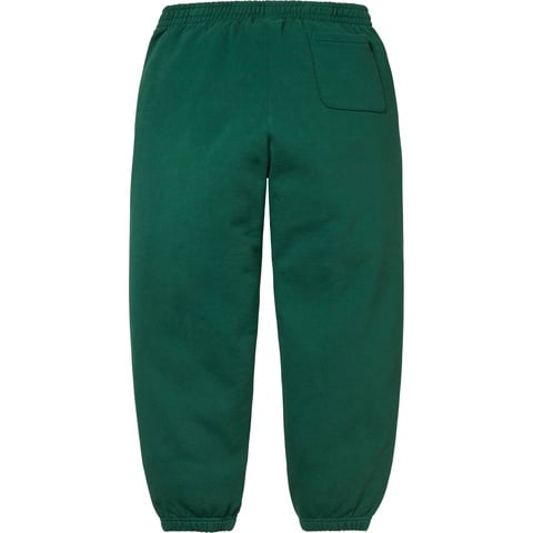 Supreme Satin Appliqué Sweatpant - Dark Green