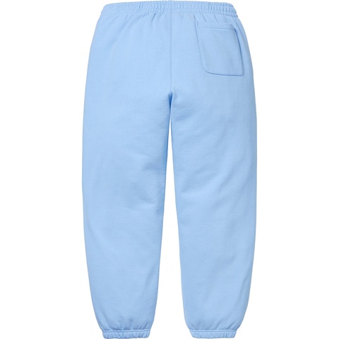 Supreme Satin Appliqué Sweatpant - Light Blue