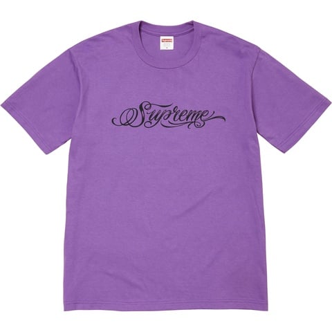 Supreme Script Tee - Purple