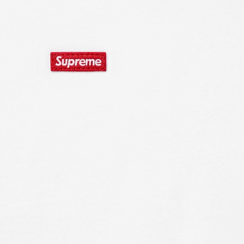 Supreme Small Box L/S Tee - White