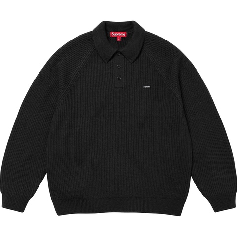 Supreme Small Box Polo Sweater ブラック Supreme Small Box Polo Sweater – Ballers Market