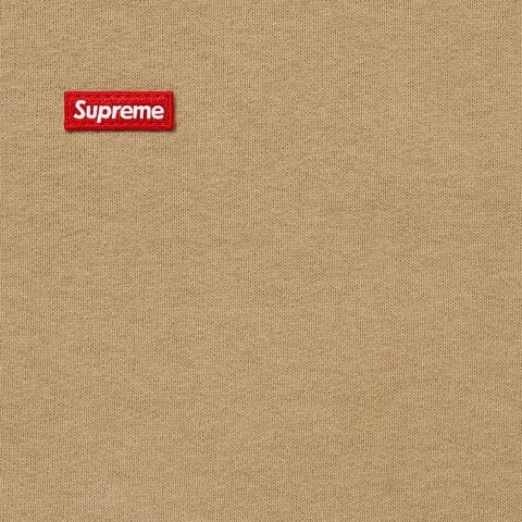 Supreme Small Box Zip Up Hooded Sweatshirt - Dark Tan