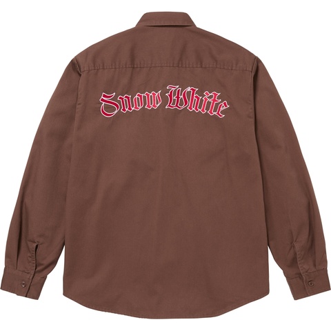 Supreme Snow White Work Shirt - Brown