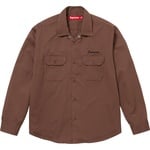 Supreme Snow White Work Shirt (FW24) - Brown