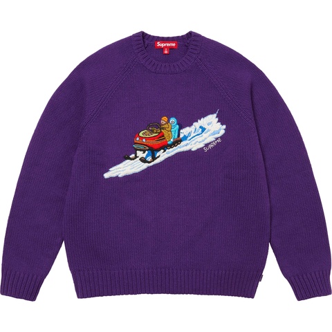 Supreme Snowmobile Sweater - Purple