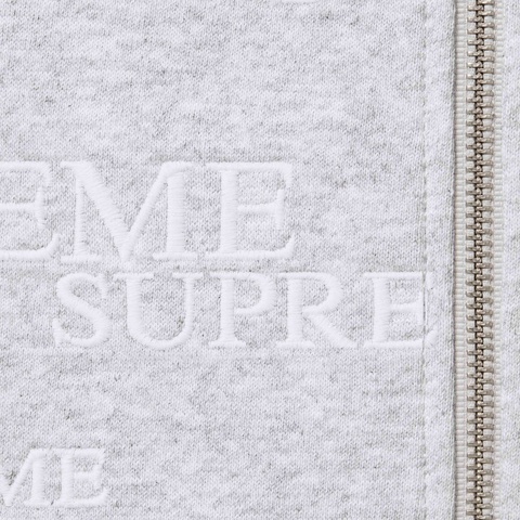 Supreme Special Zip Up Hooded Sweatshirt - Ash Grey