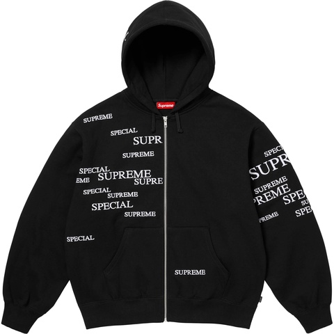 Supreme Special Zip Up Hooded Sweatshirt - Black