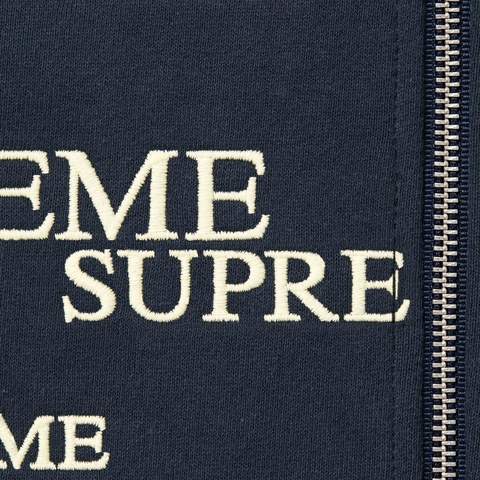 Supreme Special Zip Up Hooded Sweatshirt - Navy