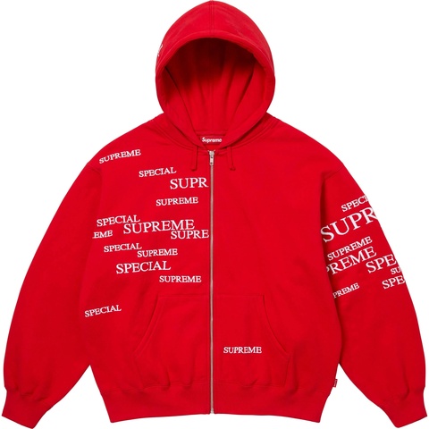 Supreme Special Zip Up Hooded Sweatshirt - Red