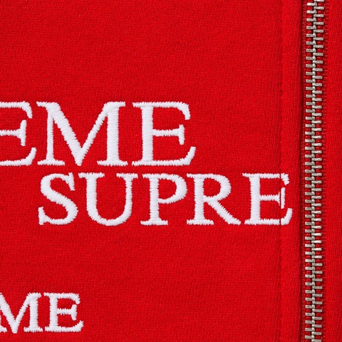 Supreme Special Zip Up Hooded Sweatshirt - Red